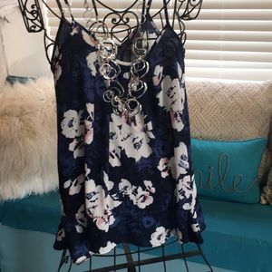 Charming Charlie sleeveless tank/blouse large l xl